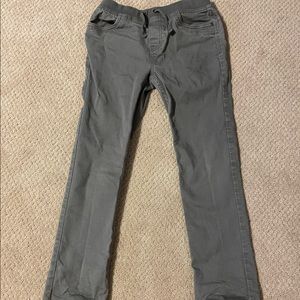 NWOT Hanna Andersson Kickstarter twill pants Gray. Size 12  (150) relaxed fit.